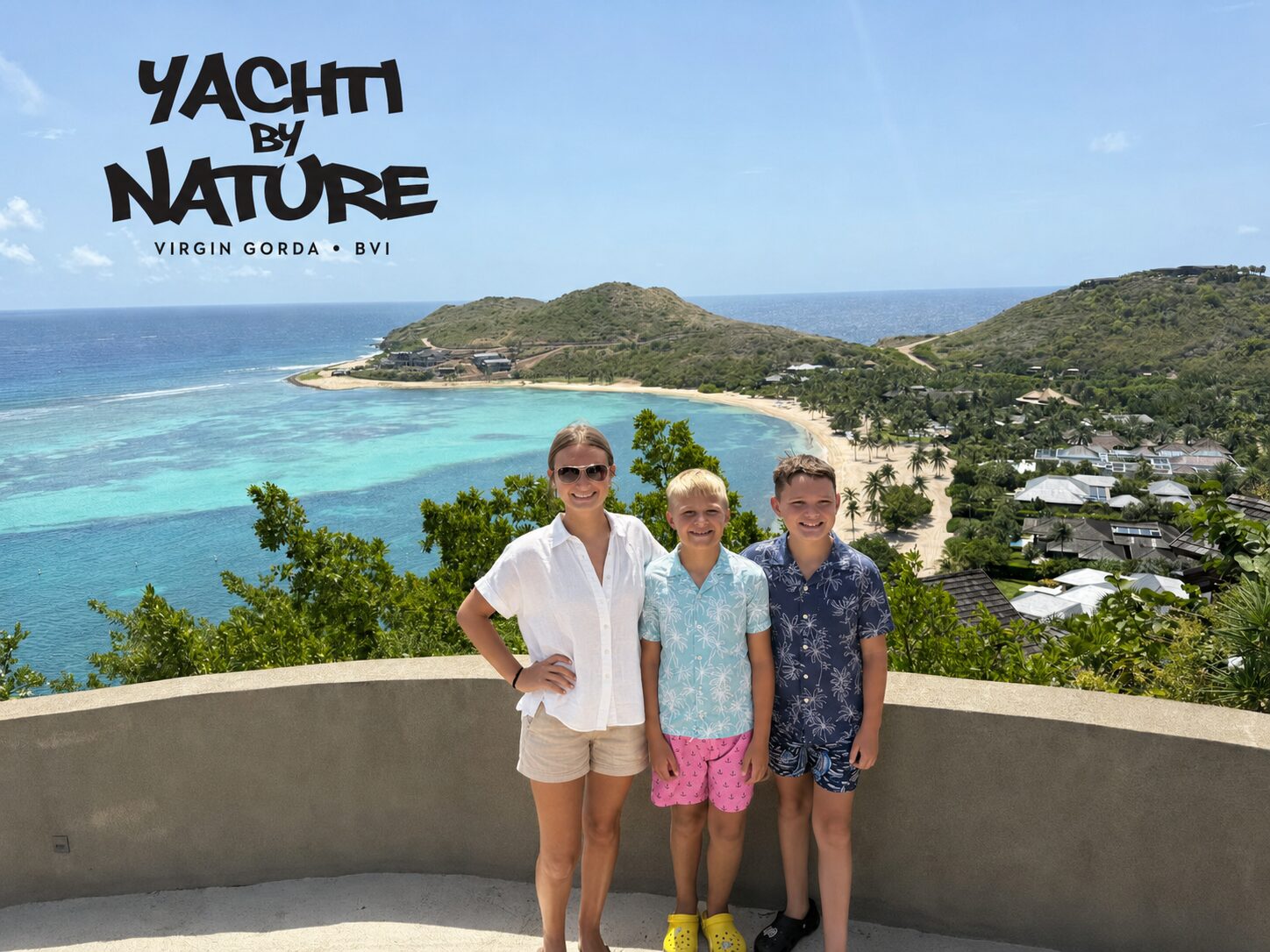 Family day at Oil Nut Bay